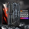 thumbnail image 2 of for Samsung Galaxy S24 Ultra case 2024 Metal Hard  Phone Case Cover Case para Screw(with Soft Screen Protector) Heavy Duty Rugged Military Grade Black, 2 of 11