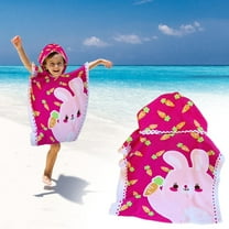 Hwkond Kids Beach Towels Hooded Beach Towel For Kids Hooded Bath Towel 47 X 24 Inch Kids Towel Set Microfiber Baby Towel For Boys And Girls Ages 1-7 Bathroom Beach Swimming Supplies on Clearance