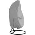thumbnail image 1 of Outdoor Furniture Cover - Garden Rattan Wicker Waterproof Hanging Chair Furniture Cover - Egg Protective Cover Chair - 210D Oxford Polyester PVC Cover - Gray, 1 of 5
