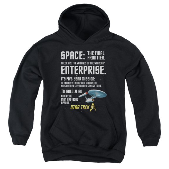 Star Trek - Intro - Youth Hooded Sweatshirt - X-Large