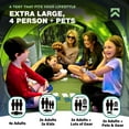 thumbnail image 3 of KNOX Pop Up Tent for Camping - Instant Tents for Camping Easy Pop Up Tent 4 Person, Waterproof Pop Up Beach Tent, Portable Easy Up Tent, Lightweight Foldable Privacy Easy Pop Up Camping Tent - Green, 3 of 9