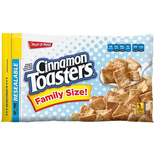 MaltOMeal Cinnamon Toasters Family Size Cereal, 25.5 Oz