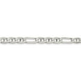 thumbnail image 2 of 925 Sterling Silver 5.5mm Solid Plain Figaro Anchor Chain w/ Lobster Clasp - 22", 2 of 5