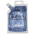 thumbnail image 1 of CAI BEAUTY NYC Gel en bolsa con purpurina azul para rostro, cuerpo y cabello, 90 ml, 3,04 oz, maquillaje holográfico con purpurina gruesa de glamour de grado cosmético | Accesorios para conciertos de, 1 of 5