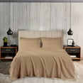 thumbnail image 2 of EGYLIN 800TC Soft Egyptian Cotton Sheet Set Soft and Breathable - 4 Piece Bed Sheet Taupe Solid King Size - 15" Deep Pocket, 2 of 5