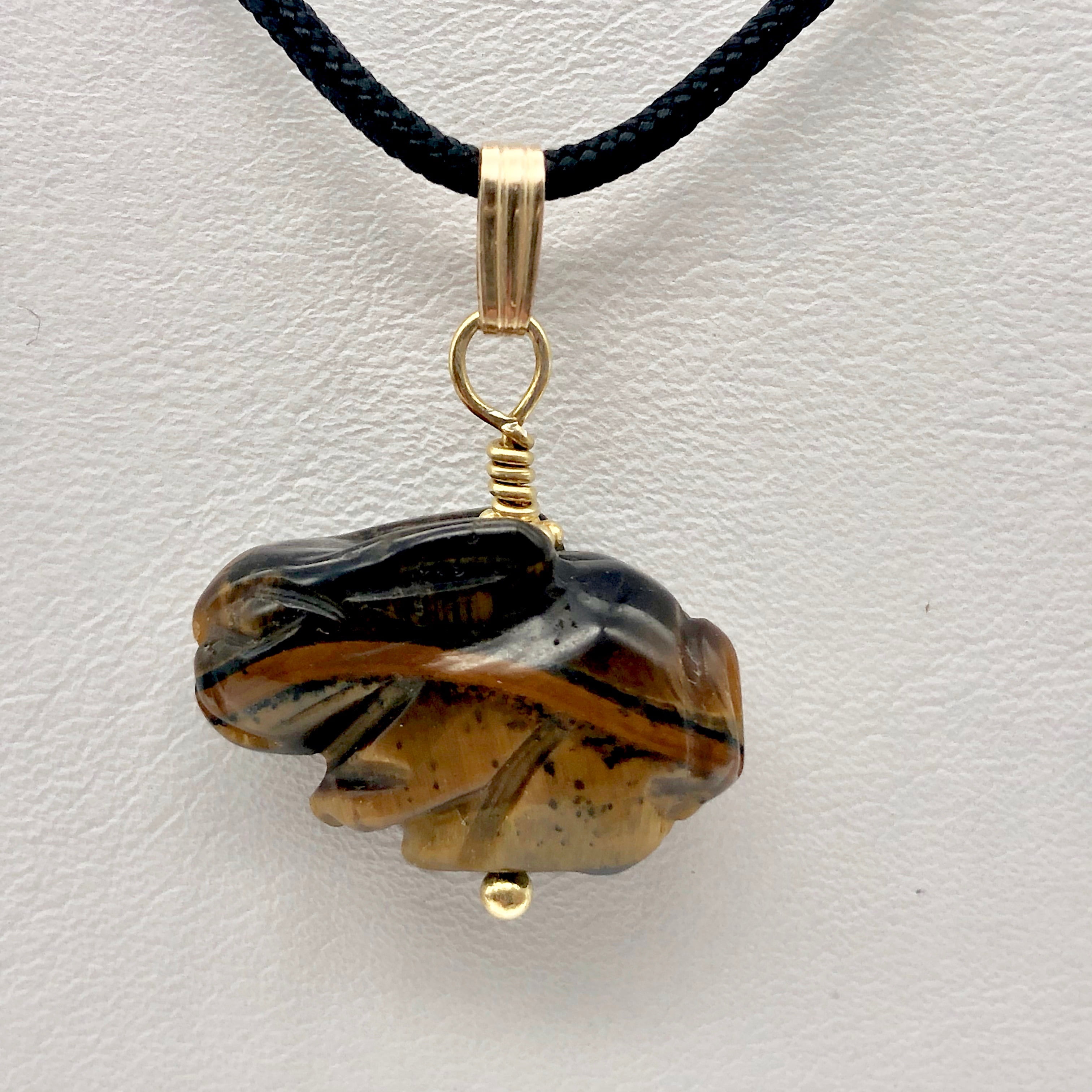 Eye Bunny Rabbit 14kgf Pendant Necklace 