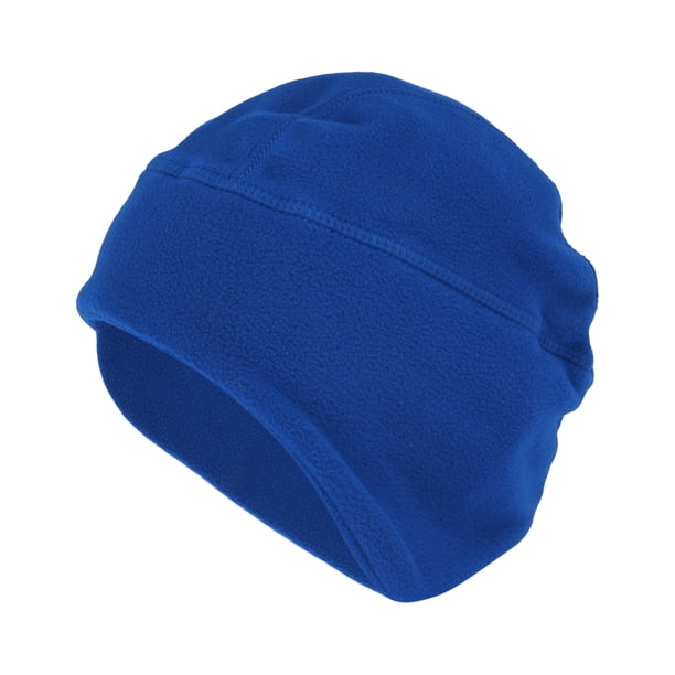 Sombrero de ciclismo Unique Bargains Mantener caliente Tapa forro duro de casco tela de forro polar azul 27x22cm 1 Pcs