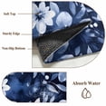 thumbnail image 6 of 8'x10' Area Rugs, Navy Blue Spring Floral Indoor Outdoor Area Rug for Living Room Bedroom, Summer Botanical Abstract Art Washable Bathroom Rugs Kitchen Floor Carpet Mats Home Decor Aesthetic, 6 of 8