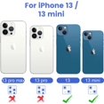 thumbnail image 3 of [2 Pack] Latest Lens Protector for iPhone 13 6.1”/iPhone 13 mini 5.4” Metal Cover Tempered Glass Lens Protective Accessories [Blue], 3 of 5