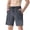 Gray, variant on hoksml Men's Ice Silk Quick Dry Athletic Shorts with Elastic Drawstring Waist, Zipper Pockets, Two Tone Breathable Fabric, for Gym, Hiking, Workout and Casual Daily Wear