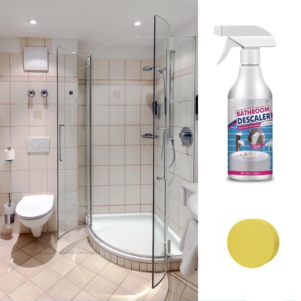 Limpiador de Baño, Quitamanchas para Azulejos, Grifos y Vidrios, Limpiador de Bañeras (60 Ml)