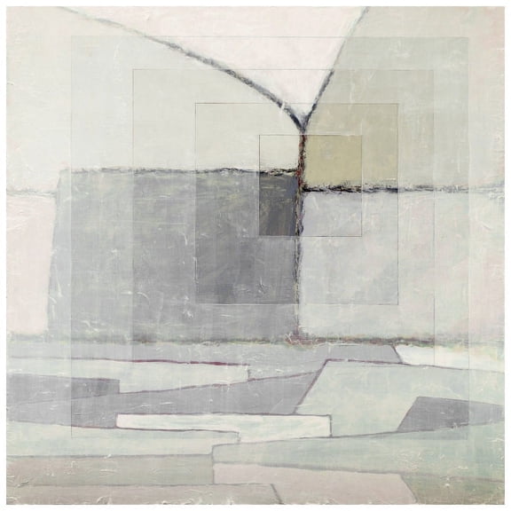 "Squares Layered" Painting Print on Wrapped Canvas