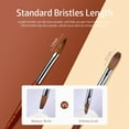 thumbnail image 4 of Simperf 4Pcs Brush Set, Red Wood Handle Sizes 8/10/12/14 for Acrylic Application, Extensions,3D Art Nail Brush Kit Nail Art Tips Nail Builder Brush for Nail Art Design Painting Pen Set Nail Tool, 4 of 7