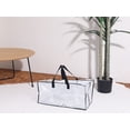 thumbnail image 7 of Unique Bargains Clothes Storage Moving Bags for Closet Organizers Clear 29x13x14.5in, 7 of 7