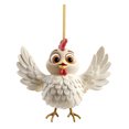 thumbnail image 1 of Cute Cartoon Rooster Pendant Acrylic Flat Pendant Stained Glass Window Panel with Chain Craft Chains for Hanging Clear Glass Christmas Trees Christmas Display Hanging Ribbon Ceramic Easter Decorations, 1 of 3