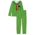 thumbnail image 4 of FKELYI Christmas Cat Pajamas for Women Size 5XL Comfortable Nightwear for Women Sleepwear 2pcs Green Polyester Long Sleeve Pjs, 4 of 5