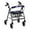 Dark Blue and Purple Rose, variant on HELLHERO Seat & Backrest Covers Breathable Seat & Back Covers for Elderly Adults Fit Walkers Reusable for Easy to Install