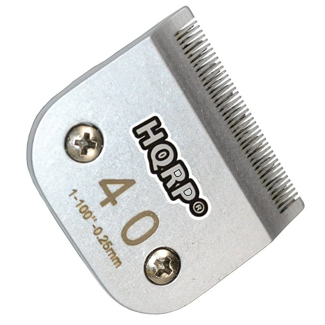 HQRP Size-40 Animal Clipper Blade works with Oster A5, A-5 Turbo 2-Speed 078005-314-002, Golden A5, Turbo A5 Pet Grooming