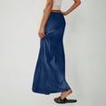 thumbnail image 5 of Maxi Skirts for Women Trendy Summer Drawstring Waist Skirts Casual Vacation Boho Long Flowy Skirts, 5 of 7
