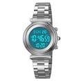 thumbnail image 6 of Digital Watch Womens Digital Analog Alarm Multifunctional Stainless Steel Strap Waterproof Chronograph Calendar Luminous for Men Women Southeast asia Daily Watch Birthday Adjustable Buckle, 6 of 9