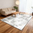 thumbnail image 6 of Modern Abstract 5x7 Area Rug, Washable Non Slip Soft Low Profile Indoor Rug, Textured Neutral Floor Rug for Living Room, Bedroom, Dining Room & Office, 6 of 13