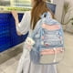thumbnail image 3 of Mochila escolar japonesa YONGSHENG kawaii estética para niñas 8 a 10 años azul con Pines decorativos y colgante de osito, 3 of 5