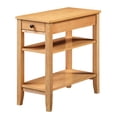 thumbnail image 1 of American Heritage Three-Tier End Table With Drawer in Natural Wood Finish, 1 of 6