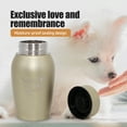 thumbnail image 3 of Arcticwind Pet Cremation Urns for Dog and Cat Ashes, Memorial Paw Print Urn, Stainless steel, To commemorate your pet friend, Matte Gold, 3 of 6