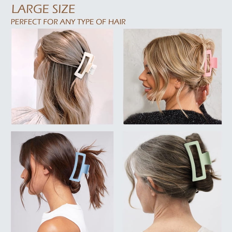 Large Hair Claw Clips 12 Pack, Flower Hair Clips for Thin  display picture 3