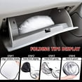 thumbnail image 4 of 64X33.8 Inch Car Windshield Sun Shade Sunshade Visor Front Window SUV Van Auto Vehicle Shield, 4 of 8