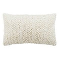 thumbnail image 3 of SAFAVIEH Barlett Solid Plush Pillow, 12" x 20", Cream, 3 of 3