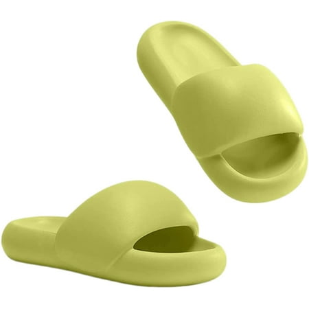 

CoCopeanut Summer Slippers for Women EVA Quick Drying Non-Slip Men Shower Cloud Slides Soft Cushioned Thick Sole Bathroom Sandals Indoor Outdoor