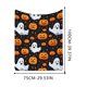 thumbnail image 2 of Flannel Halloween Cute White Ghost Festival Shawl Blanket Nap Blanket, 2 of 4