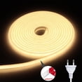 thumbnail image 3 of Tira de LED COB de 220 V, alta luminosidad, IP65, resistente al agua, para exteriores, cinta flexible de LED de 220 V para decoración del hogar y el jardín, 3 of 5