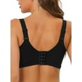 thumbnail image 3 of Unique Bargains Women's Adjustable Straps Full Coverage Mesh Underwire Bras 36C Black, 3 of 6