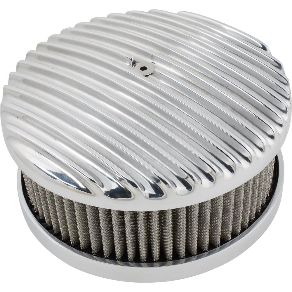 OTB Gear 4750 Finned Air Cleaner, 1 Barrel Carburetor, Polished