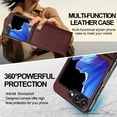 thumbnail image 4 of for Samsung Galaxy Z Flip 7 Wallet Case, Detachable PU Leather Purse Phone Cover with Flip Stand, Support Magnetic Mag-Safe Charging, Shockproof Protective Case for Samsung Galaxy Z Flip 7, Winered, 4 of 8