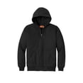 thumbnail image 3 of CornerStone Unisex Duck Cloth Hooded Work Jacket | Zip Up Outerwear for Men & Women with Insulated Hood & Hand Warmer Pockets, 3 of 4