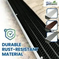thumbnail image 5 of FlowGuard Premium 50-Year Gutter Cover System - Thermal Thaw Black - 5 Inch Aluminum Gutter Guards 102 Feet - by FlexxPoint, 5 of 5
