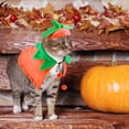 thumbnail image 4 of WILLED Halloween Cat Costume Pumpkin Cloak and Hat Set, Cute Pet Halloween Costumes for Cats and Kittens, Adjustable Soft Flannel, Festive Pumpkin Design for Halloween Parties Cosplay and Photo Props, 4 of 7