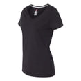 thumbnail image 4 of Hanes T-Shirt Col en V pour Femmes X-Temp, 3TG, Noir, 4 of 4