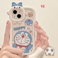 thumbnail image 1 of Funda Hello Kitty Para Samsung A12 A03s A13 A53 A32 A03 A52 A73 A23 A22 A02s A50 A51 A52s A50s A21s A71 A11 A33 3D Bow-knot Little Monster Lens Dibujos Animados Doraemon De Pareja Suave, 1 of 3