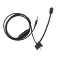 thumbnail image 2 of Cable de micrófono Boom con botón de silencio Micrófono para juegos Micrófono desmontable Cable de reemplazo Cancelación de ruido para auriculares, 2 of 7