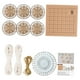 thumbnail image 2 of Juego de manualidades con rodajas de madera, círculos de madera redondos con cuerda para árbol de Navidad Set B, 2 of 9