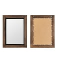 thumbnail image 5 of YOSHOOT Rustic Wooden Framed Wall Mirror, Natural Wood and Iron Bathroom Vanity Mirror for Farmhouse Decor,Vertical or Horizontal Hanging,26*18", 5 of 7