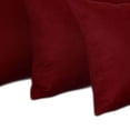 thumbnail image 3 of Set Of Four 12" X 20" Claret Red Polyester Zippered Pillow Cover, 3 of 5