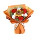 thumbnail image 5 of Ramo de flores de ganchillo, adorno de flores falsas tejidas a mano, preservadas a mano. Naranja, 5 of 9