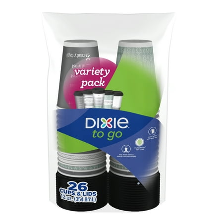 Dixie PerfecTouch Grab 'N Go Paper Cups & Lids