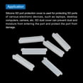 thumbnail image 4 of Unique Bargains 25pcs SD Port Duct Covers Caps Silicone Plug Protector for Laptop Camera Female SD Plug, Clear, 4 of 7