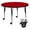 Red, variant on Flash Furniture Wren Mobile 48'' Round Yellow Thermal Laminate Activity Table - Height Adjustable Short Legs
